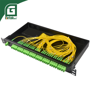 Geteknet SC APC ที่ติดตั้งแร็คสำหรับ FiberHome PLC Splitter MODULE 1x32 1*32ตัวแยกสัญญาณ ABS ไฟเบอร์ออปติกที่ไม่มีขั้วต่อ