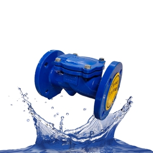 橡胶翻板止回阀h44x-16q防回流反向水阀法兰单向止回阀 - Product Image 5