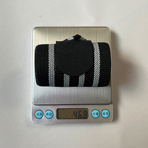 高品质条纹举重腕带包裹可调力量训练健身房手腕支撑带