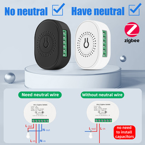 スマートライフZigBeeオンオフモジュールシングルゼロ火災リモートコントロールAPPタイミング音声スイッチホームホテル用OLEDディスプレイ - Product Image 3