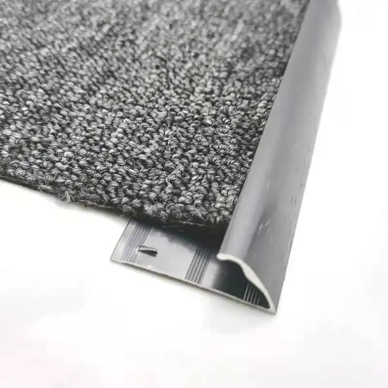 Cubierta de aluminio para suelo de Metal, tiras de ajuste de alfombra, tiras de umbral