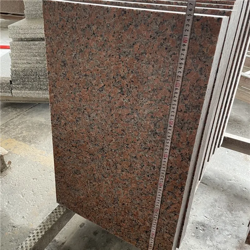 Cina a buon mercato G562 piastrelle in granito rosso foglia d'acero 60x40 per pavimenti e rivestimenti murali