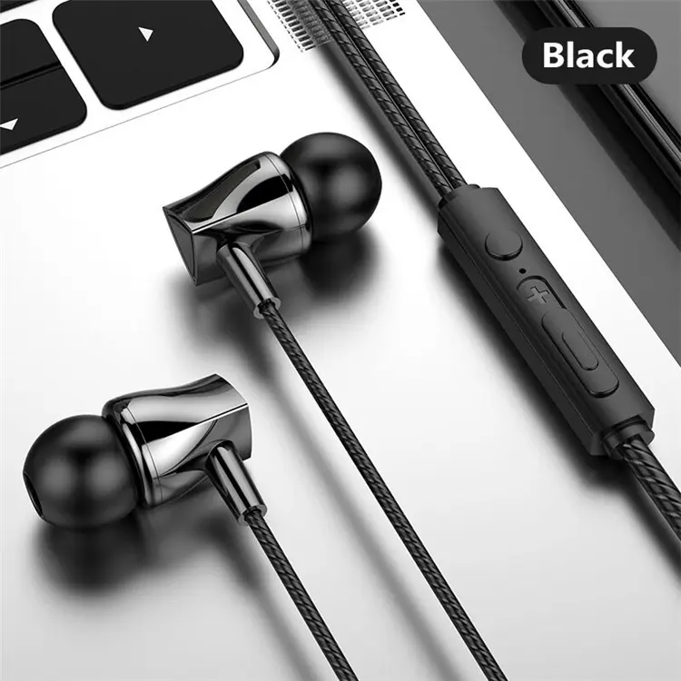 3.5mm Mobile Phone In-ear Wired Subwoofer With Microphone Tuning Wired Headset