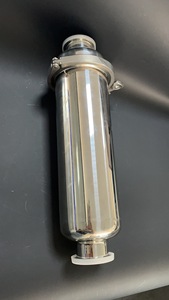 SS304/316L <strong>DN</strong> 65(76mm * 2mm)clamp 91mm Angle <strong>Filter</strong> 100 Mesh Strainer