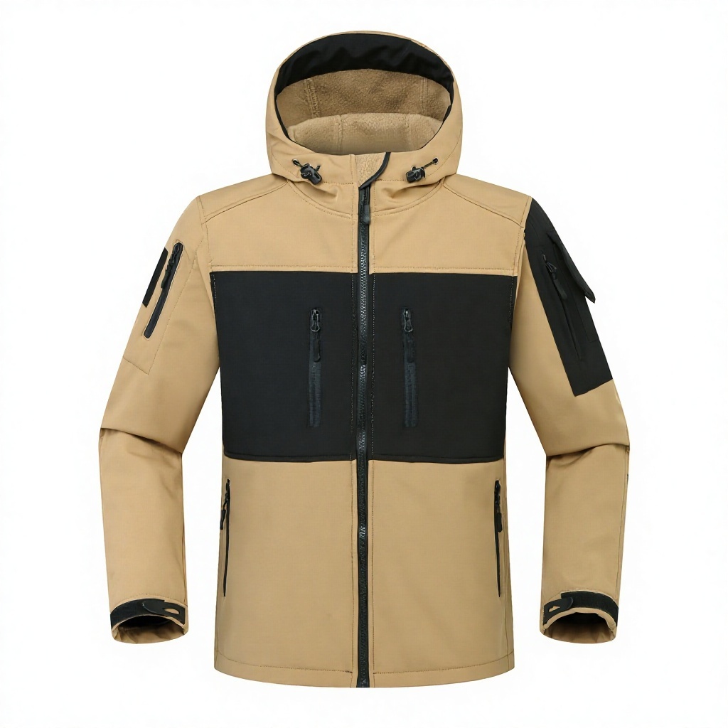 Khaki-scarab jacket