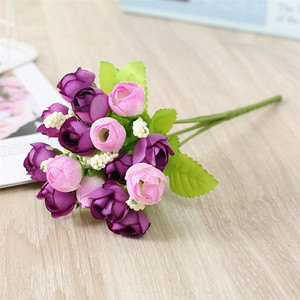 廉价塑料丝绸真触摸花弗洛雷斯人造花<span class=keywords><strong>Diy</strong></span>花婚礼摆件家居装饰花批发