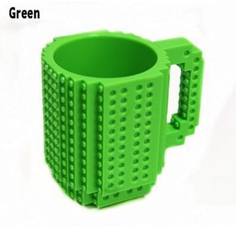 Tasse DIY Blocs de Construction Verts et Amusants