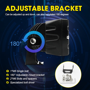 Yeni tasarım araba led İş işık 12v beyaz sarı led çalışma ışığı spot ışın alüminyum 6 inç led ışık çubuğu - Product Image 6