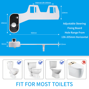 Cold Water Slim Non Electric <strong>Bidet</strong> Attachment for Toilet Self Cleaning Single Retractable Nozzle <strong>Bidet</strong> Attachment Spray <strong>Bidet</strong> - Product Image 2