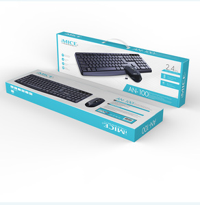 IMICE AN-100 Office Wireless <strong>Keyboard</strong> and Mouse Kit Black Gamer <strong>Combo</strong> Set for PC <strong>Computer</strong> - Product Image 2