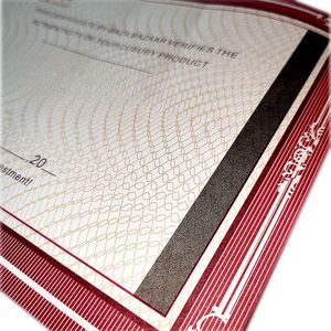 Защита от копирования, надпись на бумаге, печать аутентичных сертификатов - Product Image 2