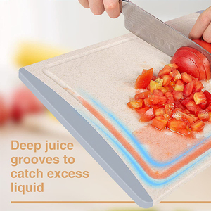 Khuyến mại giá mỏng nhựa cắt Board thiết lập cao su tổng hợp rơm lúa mì cho nhà bếp cắt khối - Product Image 2