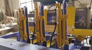 מותג חדש palet ייצור קו חצי אוטומטי עץ מזרן מכונת <span class=keywords><strong>stacker</strong></span>