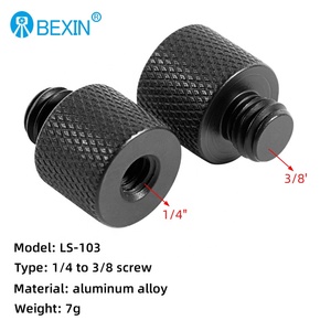BEXIN ขายส่งอลูมิเนียมอัลลอยด์กล้องอะไหล่ความยาว20มม. กล้องสกรู1/4 3/8นิ้ว Dslr กล้องติดตั้งแปลงสกรู - Product Image 2