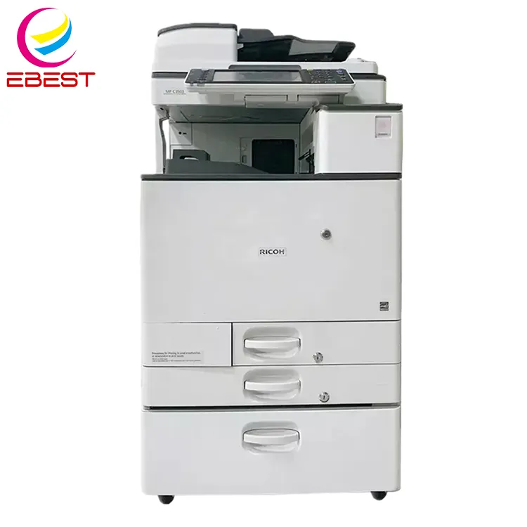 EBEST A4 A3 Ricoh MPC2503 fotokopi makinesi hız BASKI MAKİNESİ MP C2503 kullanılan fotokopi yazıcı ikinci el fotokopi