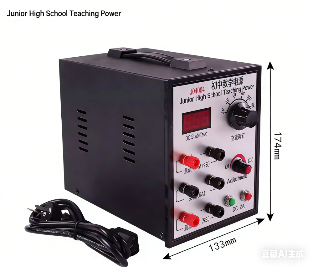 Alimentation de démonstration noire 0-12V