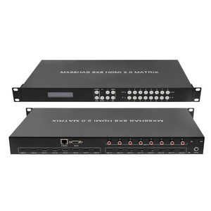 HDMI2.0 Matrix 8X8 HDMI Matrix Interruptor rápido y salida de escalador de pared de video Salida de audio coaxial Retardo de audio 4K @ 60Hz Control IP/RS232/IR - Product Image 1