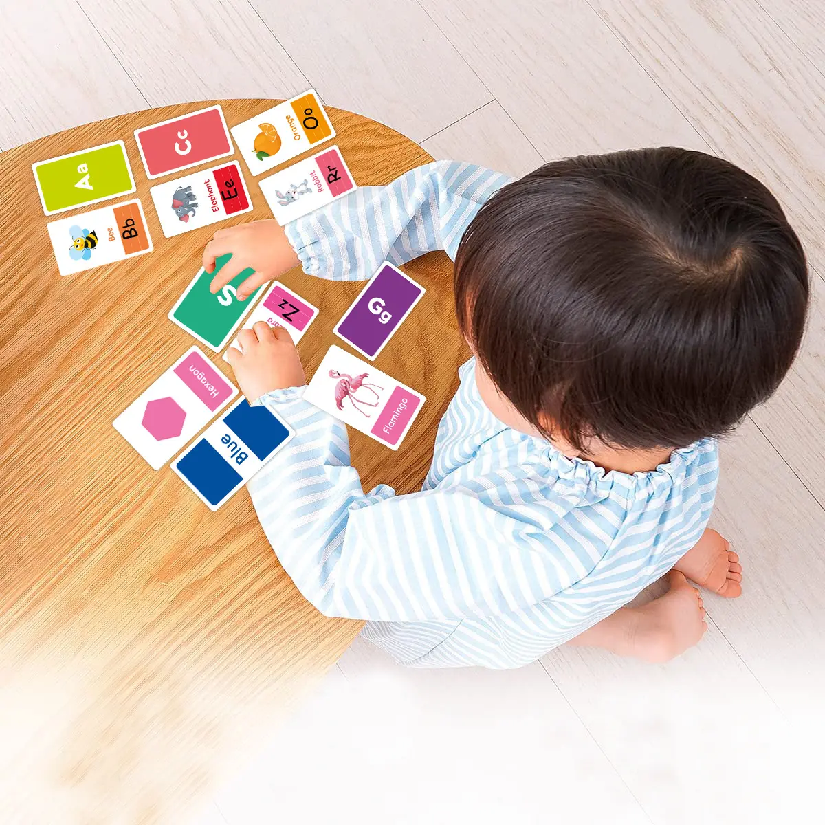 Carte Flash di apprendimento personalizzate per bambini stampa alfabeto inglese carte Cognitive per bambini carte Flash educative per bambini