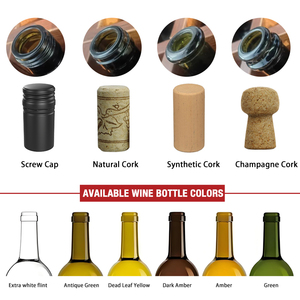 ขวดแก้วสีเขียว Alsace ขนาด750มล. ขวดไวน์ที่ยั่งยืนกำหนดเองได้อย่างยั่งยืนฝาครอบสกรูเบอร์กันดีสีเขียวเข้ม75cl 3L ตัวกระจาย1L 4.5L - Product Image 3