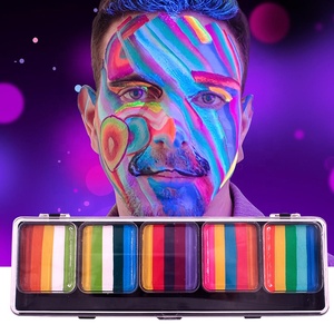 Pintura de cara a base de agua para niños, juego de crayones de pintura corporal segura para maquillaje de <span class=keywords><strong>Halloween</strong></span>, arte perfecto de la mejor calidad