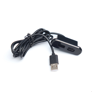 USB masaüstü şarj cihazı gömülü ABS ile tip-c ve 9V/2A giriş 5W 18W çıkış gücü dahili USB şarj soketi mobilya için - Product Image 1