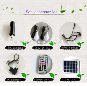 太阳能系统可以唱歌能量调频收音机自动套件，配有可充电电池和液晶显示系统 - Product Image 4