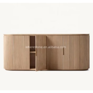 Cổ Điển Bắc Âu Travertine Cửa Tự Chọn Tủ Tủ Đá Tự Nhiên Cho Khách Phòng Ăn - Product Image 3