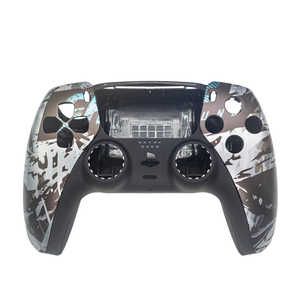 Casing pengontrol Game kustom DIY cangkang depan belakang Faceplate Touchpad pola Splash Grip casing belakang untuk penutup pengontrol PS5 - Product Image 3