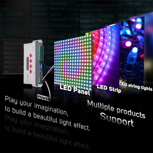 DC5-24V programmier bare K-1000C-LED-Pixel-Controller mit SD-Karte DMX512 WS2811 Neue T-1000S-ICs für DMX512 LED-Beleuchtungs projekte