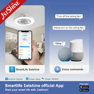 1stshine led吊扇OEM彩色品牌可调光LED照明安装吊箱风扇 - Product Image 6