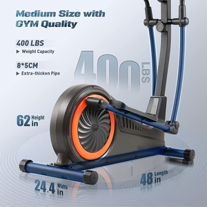 เครื่องรูปไข่,เทรนเนอร์ข้ามกับระบบขับเคลื่อนแม่เหล็ก Hyper-Quiet,16ระดับความต้านทาน,400LB น้ำหนักจำกัด - Product Image 3