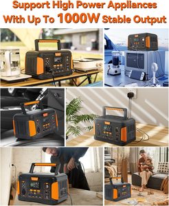 Portable Storage System USB Type C DC AC <strong>Output</strong> Solar Energy <strong>Input</strong> Portable Power Station 1000W for Outdoor Camping - Product Image 6