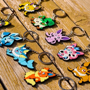 Bán buôn 3D phim hoạt hình động vật PVC thân thiện với môi Tùy chỉnh màu Keychain <span class=keywords><strong>Keyring</strong></span> cho quà tặng khuyến mãi chìa khóa xe Mặt dây chuyền - Product Image 5