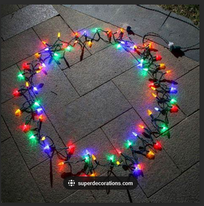 C6 Green Line Colorful Christmas Decorative Light String Colorful Flashing Strawberry Light String - Product Image 6