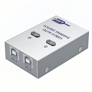 Yazıcı 2 port USB otomatik anahtarı USB 2.0 paylaşımı Splitter dönüştürücü için 4 2 adet payı USB çevre birimleri yazıcı USB2.0 HUB kutusu - Product Image 4