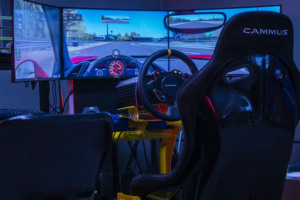CAMMUSF1レーシングシミュレーターアクセサリーダイレクトドライブベースゲーミングステアリングホイールPCゲーム用シムレーシングペダル