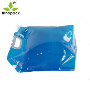 5l 10l מפעל סין לשימוש חוזר פלסטיק מים חיצוני חזק מים חיצוני נשפך שקית נייר שקית עם ידית וspout