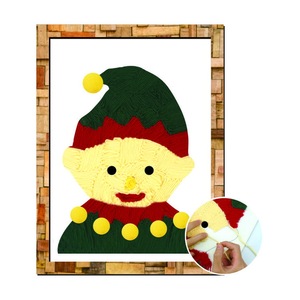 Custom Coloring Weaving Yarn <strong>Art</strong> Latch Hook <strong>Craft</strong> Kit for Kids Painting - Product Image 4