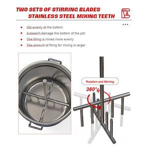 Điện tự động nhồi Mixer điền Máy xay sinh tố cho nhà hàng trang trại ngành công nghiệp động cơ thành phần cốt lõi - Product Image 3