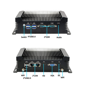 YCT Mini Pc I-nt-el Core I7 X86産業用メインフレームrs232/rs485 USB3.0 hd-mi core i3 i5 mini pcデュアルコアUbuntu mini pc