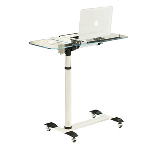 Rolling Laptop <strong>Table</strong> Height Adjustable <strong>Computer</strong> Mobile <strong>Notebook</strong> Stand Desk With Wheels Casters - Product Image 1