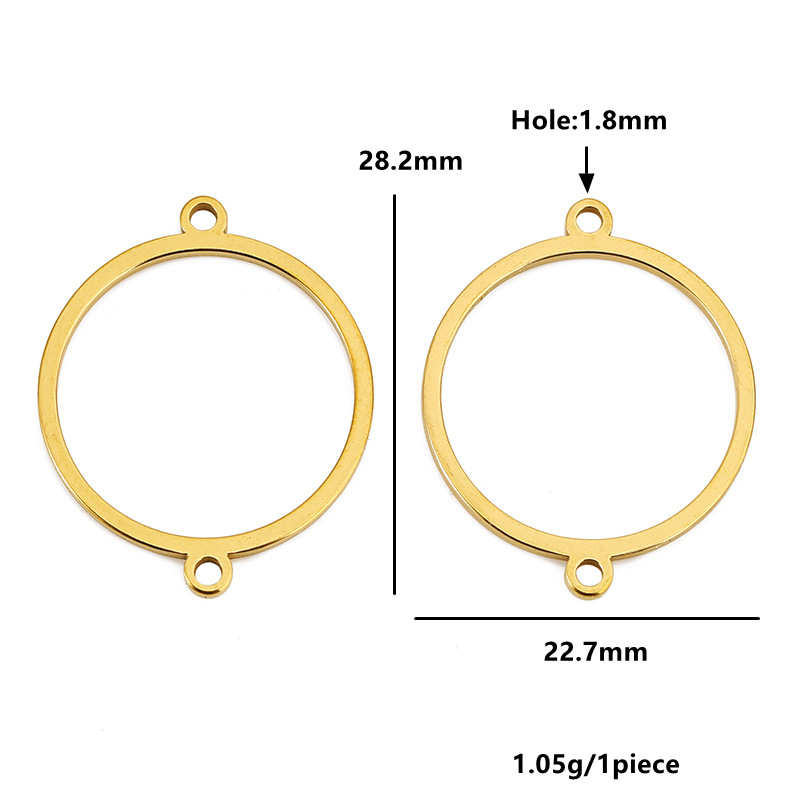Couleur or, 22,7*28,2 mm