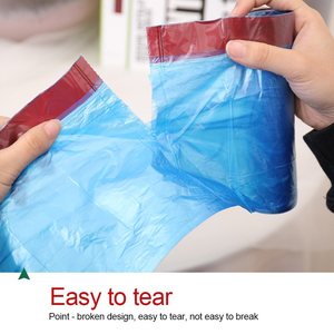 Bolsas de basura de plástico con cordón biodegradable con cordón, sacos de basura para el hogar de alta calidad en rollo - Product Image 4