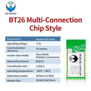 DX-BT26 Multi-Connection <strong>Bluetooth</strong> Module with External Antenna Can Connect <strong>to</strong> 8 Mobile Phones Together BLE 5.0 for <strong>Arduino</strong> - Product Image 2
