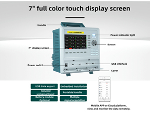 Industrial Color Touch Screen <strong>Data</strong> <strong>Logger</strong> Wifi <strong>Modbus</strong> <strong>TCP</strong>/IP RJ45 Multi-Channel Rs485 Paperless Pressure Chart Recorder OEM - Product Image 5