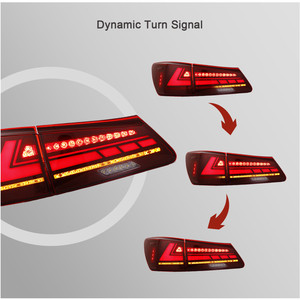 ไฟท้ายรถยนต์ LED เหมาะสำหรับ Lexus ไฟท้าย IS250 IS350 ISF 2006-2013 DRL - Product Image 4
