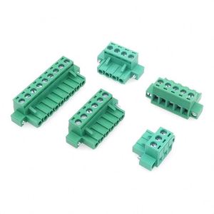 2EDGKM 5,08mm bloque de terminales de oído fijo PCB aguja recta enchufe de aguja doblada 2/3/4/5/6/7/8/9/10/12P - Product Image 1