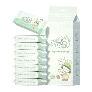 批发便携式迷你家用清洁湿巾柔软婴儿清洁湿巾 - Product Image 1