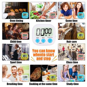 Großhandel kleine digitale Küche Timer magnetische Rück-und Ein-/Ausschalter Minute Sekunde Countdown Countdown (mehrfarbig) Mini-LED - Product Image 6