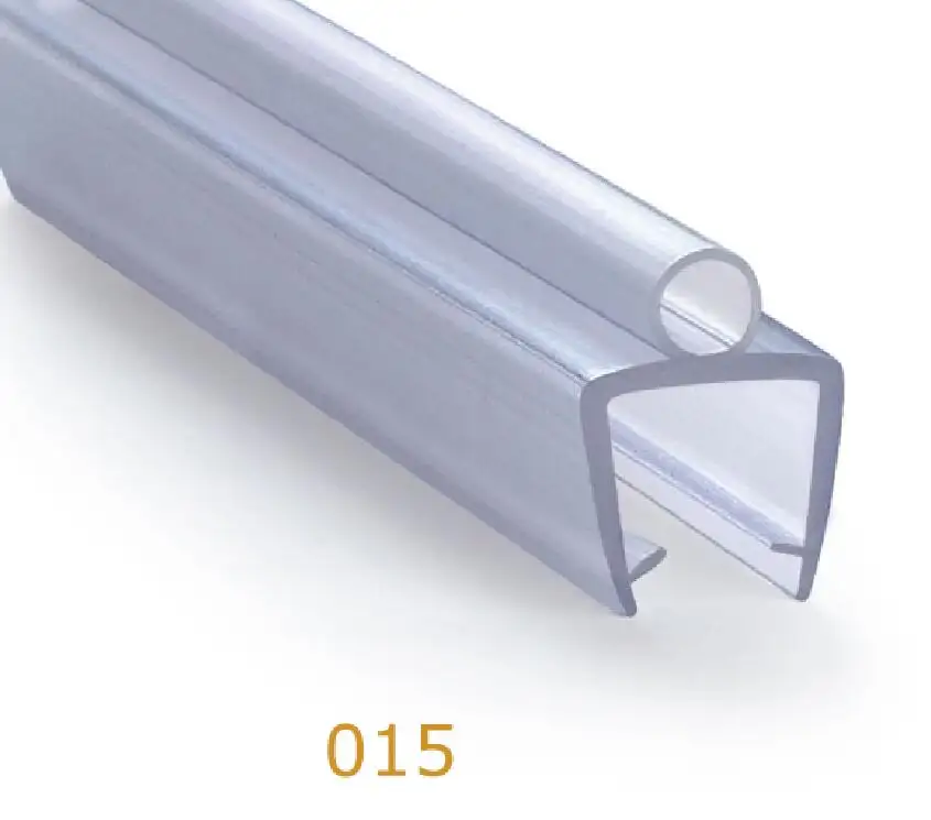Nuovo prodotto PVC Water stop seal striscia di gomma per porta doccia in vetro facile da bloccare